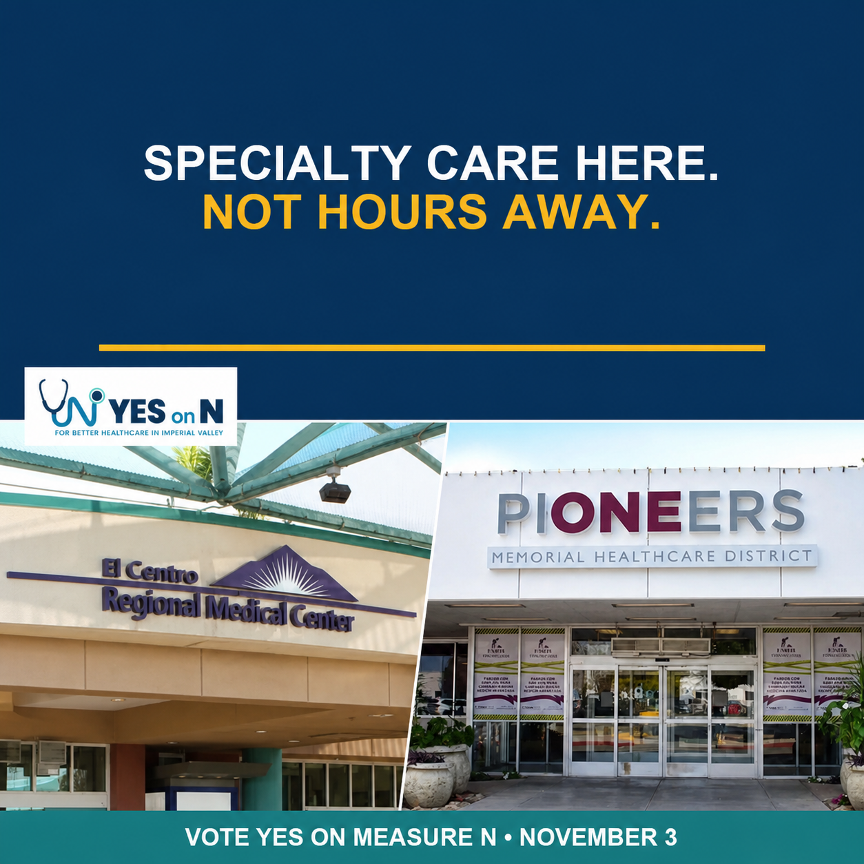 Specialty care here—not hours away